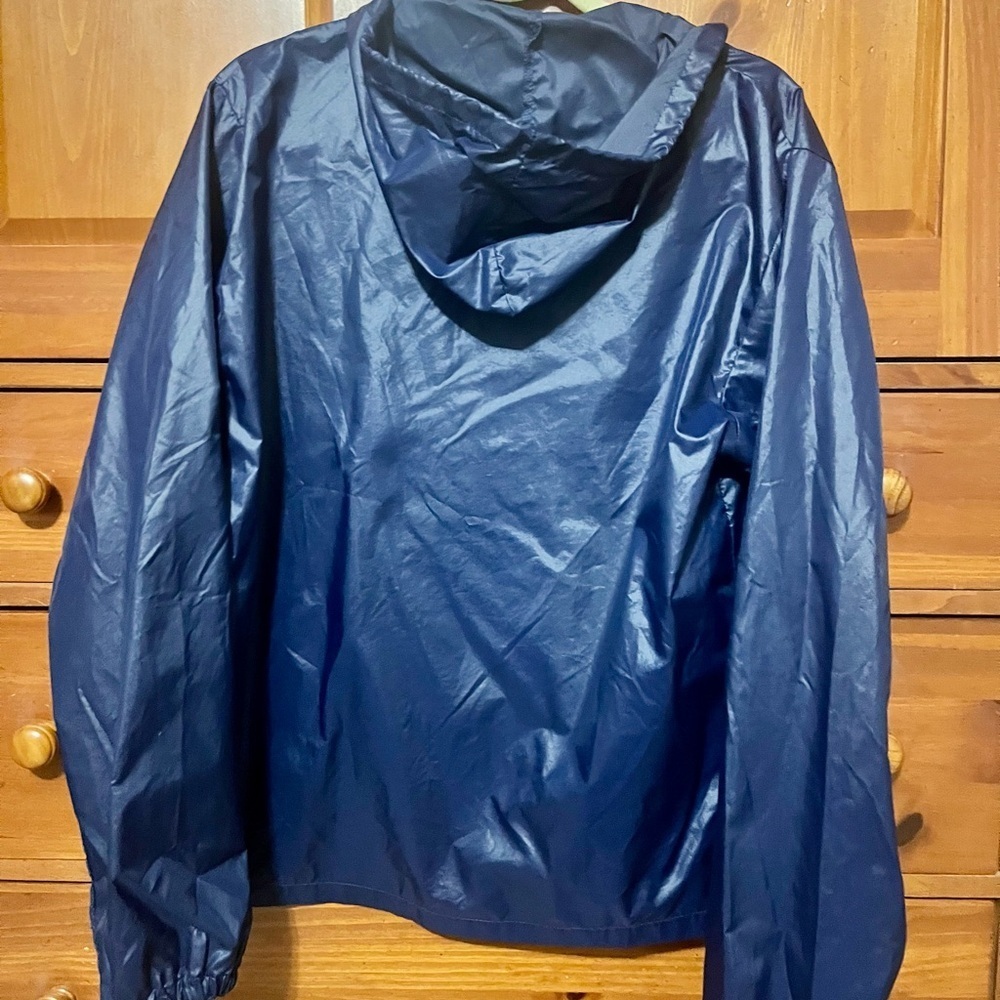 Lacoste Navy Blue Windbreaker Jacket - Medium - Picture 3 of 5